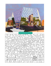 Lade das Bild in den Galerie-Viewer, Holzpuzzle &quot;Unibib&quot; von BirkenPuzzle. Wanddekor aus Holz. Hausdekor, Tischspiel und Spielzeug, Schwarzwaldmalerei und Schwarzwald Geschenk. Puzzleteile: Universitätsbibliothek, Unibibliothek, Freiburg Münster, Schwabentor, historisches Kaufhaus, Martinstor, Schauinsland, Kuckucksuhren, Bächleboot, Schwarzwälder Kirschtorte, Schwarzwälderin, Bollenhut, Tracht, Hirsch, Birkhuhn, Adler, Hase, Berge, Fahrradfahrer, Tanne. Verpackung. 
